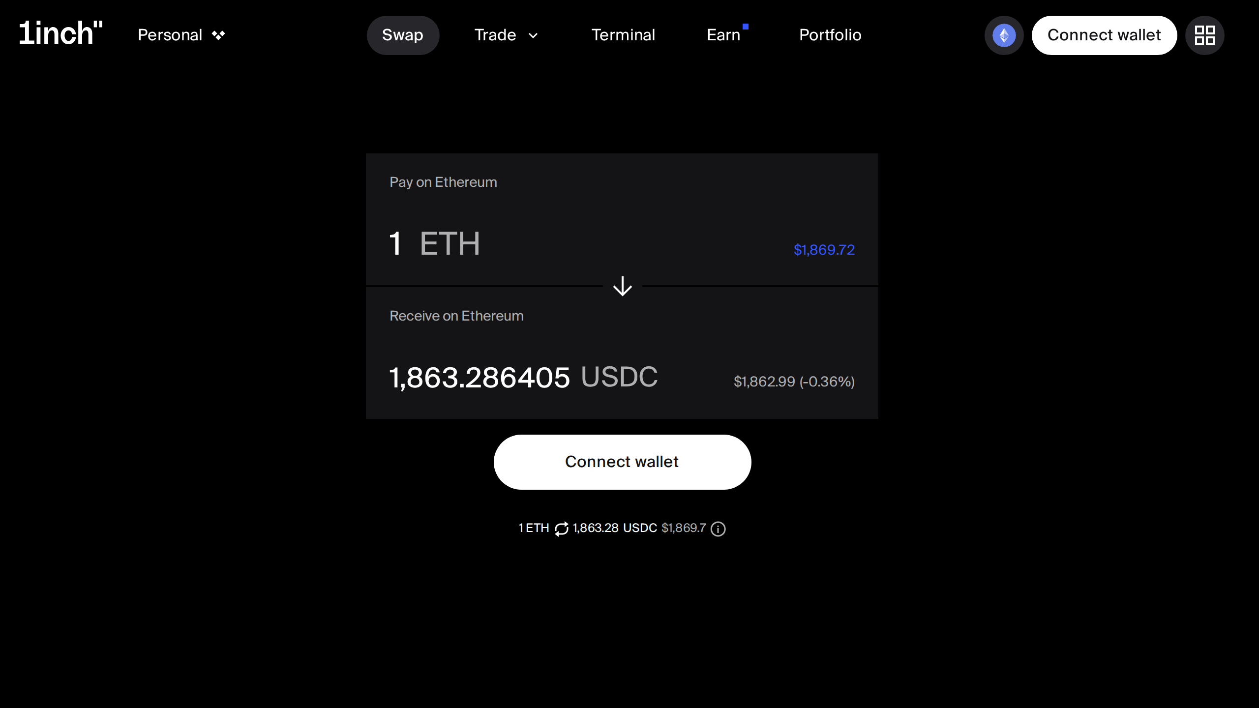 1inch screenshot